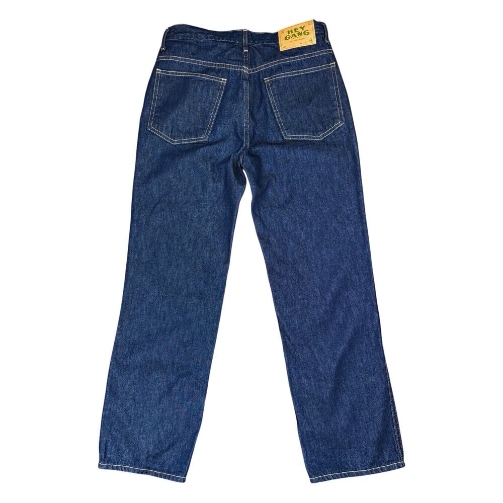 NWT Hey Gang Straight Leg Dark Wash Jeans Women's 28 100% Cotton Ankle Length - Picture 4 of 7